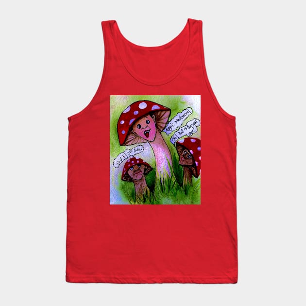 Mushroom family Tank Top by The artist of light in the darkness 